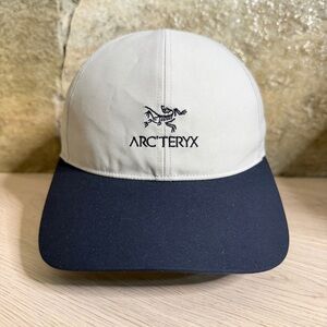 Arcteryx Bird Word 5 Panel Camp Cap Hat Unisex One Size Fits All Beige Black